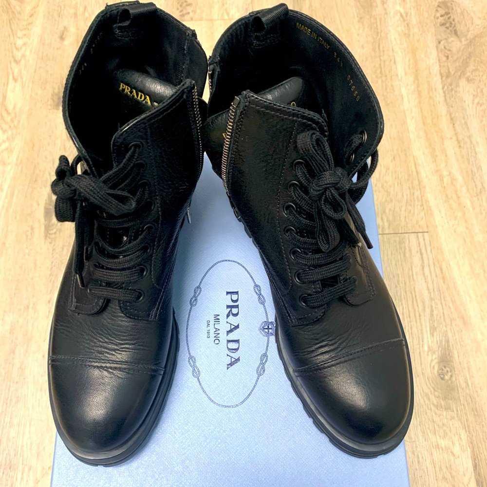 Prada Lugsole Combat Boots